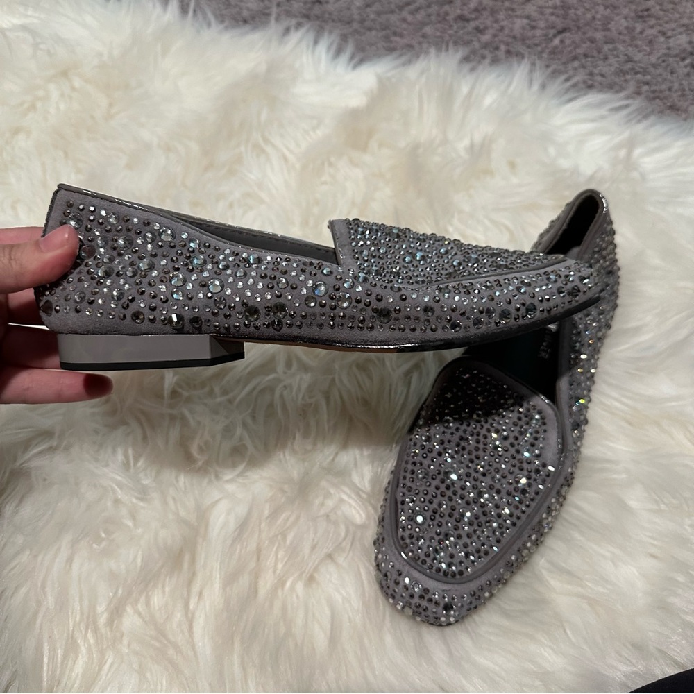 Nwot‎ Donald J. Pliner Helen Sparkle Studded Loafers - Picture 6 of 10